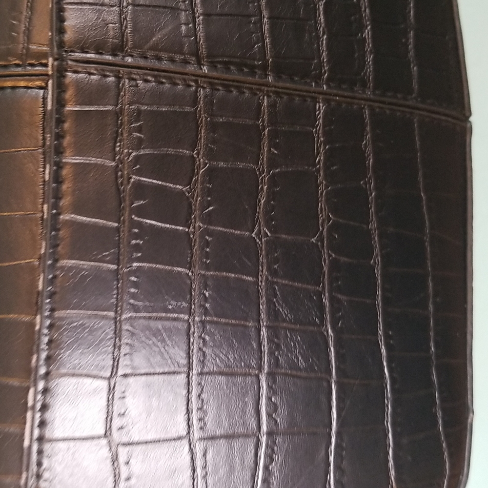 NWT London Fog Astor Shoulder Bag Faux Croc - Picture 6 of 10